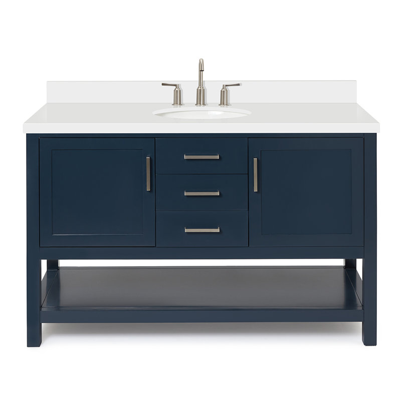 Bayhill 55'' W Single Vanity, Midnight Blue