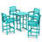 5 Piece Patio Bar Set Black, 1 Table, 4 Chair-87827815