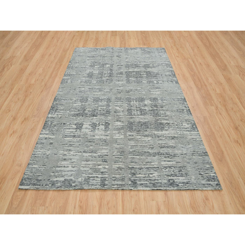 Tapis unique gris 6 pi 1 po x 9 pi 2 po Renya