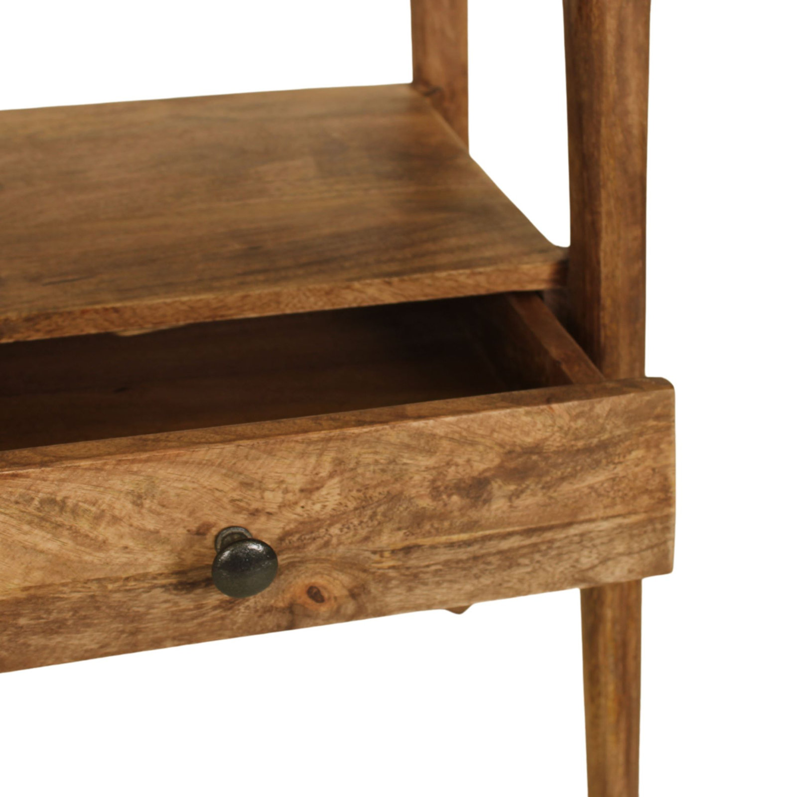 Akio Mango Nightstand, Brown