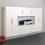 Ensemble d'armoires de rangement latérales murales - Blanc - Comprend des armoires hautes 2 x 72 po, des armoires hautes 2 x 24 po, des unités 3 tiroirs 2 po x 24 po, un rangement mural pour le garage, la salle de bain, la cuisine ou la buanderie