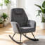 Frosted Velvet Rocking Chair