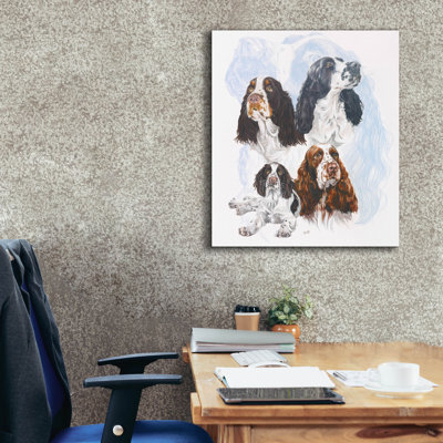 «Springer Spaniel» par Barbara Keith, art mural sur toile