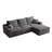 Boneless L-Shaped Sectional Sofa-1535230269