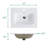 Integrated White Ceramic Basin With One Predrilled Faucet Hole (Drain Assembly Not Included) | Gift Idea
