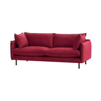 Neshay 3 Seater Velvet Sofa