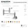 Kingston Brass Tudor Two-Handle 1-Hole Wall Mount Pot Filler Faucet