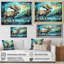 Moose Morning Lake Serenity - Moose, art mural-1236168097-1236168111