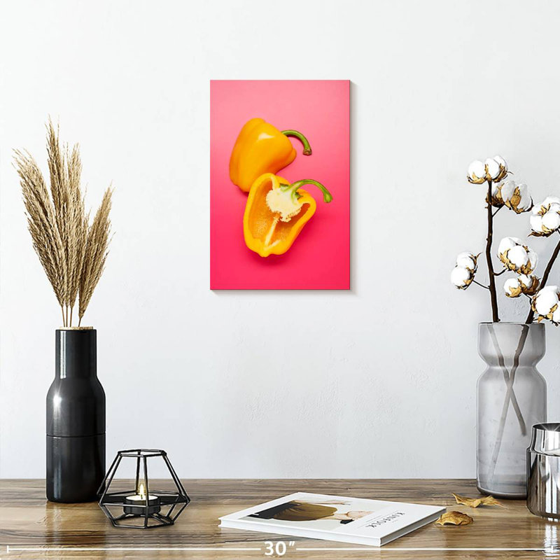 Yarlin Yellow Bell Pepper, 12" H x 8" W