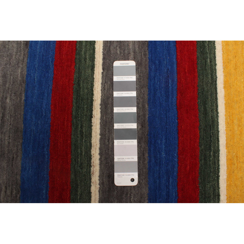 Indo Gabbeh Grey Rug 2'8" x 9'11"