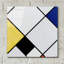 "Composition de losanges avec jaune, noir, bleu, rouge et gris, 1921" par Piet Mondrian-101610918