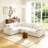 Hidehisa Upholstered Sofa, Oversized Cloud Modular Sectional Sofa Down Filled Comfort Modular Couch with Removable Cover for Living Room Office Apartment-361834995-361834997-361834996