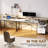 Kurtiss 68" L Shaped Computer Desk with File Drawer with Power Outlet & LED Strip-641801352
