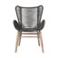 Chaise d'appoint de patio avec coussin Dayville Eucalyptus-306174771