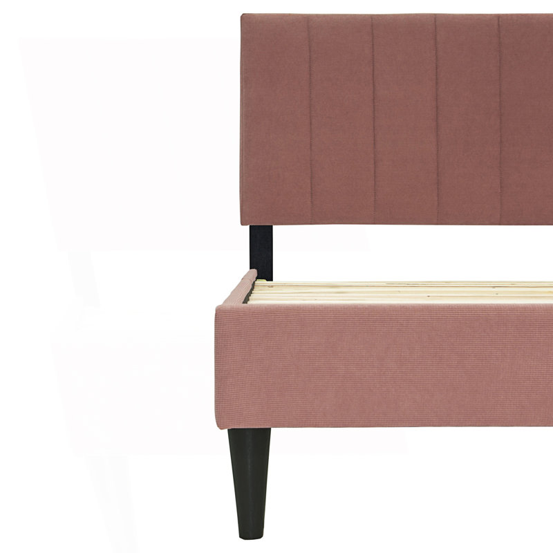 Lit double 1Pc avec tête de lit ajustable Channel, Lit double