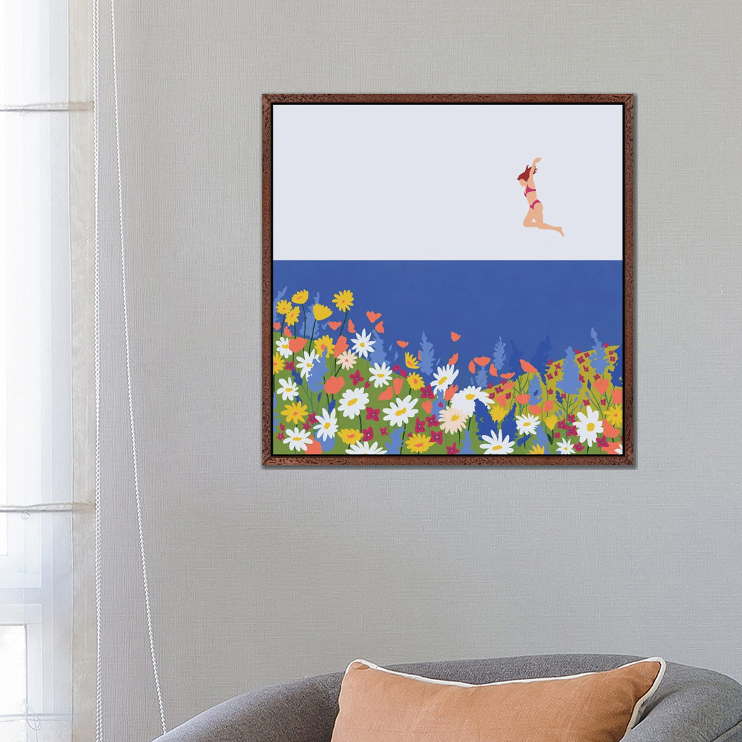 Wild Flowers von Ceyda Alasar - Galerie-verpackte Leinwand Giclée auf Leinwand