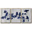 Indigo Hangout, impression sur toile 3 pièces-639792422-639792427