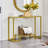Aileny 42'' Glass Top Console Table-938744214