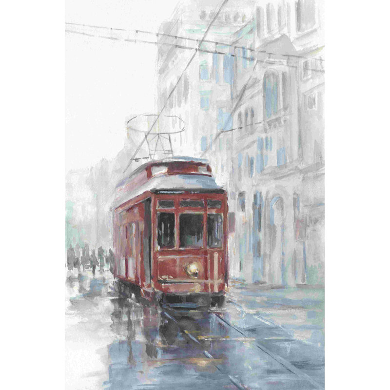 Watercolor Streetcar Study II, H 18 po x l 12 po