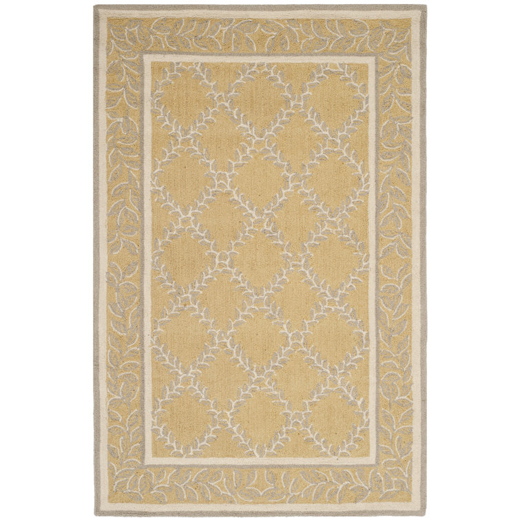 Jonsson Hand Hooked Wool Pile Geometric Rug