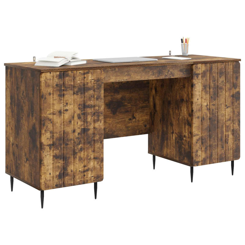 Metal Base, Smoked Oak