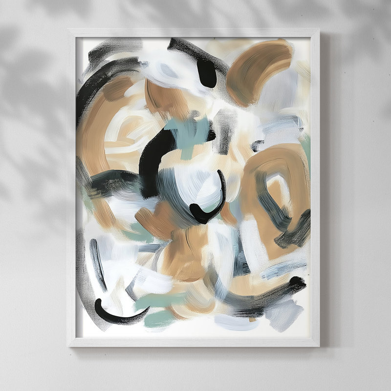"ABSTRACT Series DCCXCV" par J Paul, Blanc / Blanc, H 29 po x l 23 po