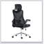 Chaise de bureau ergonomique essentielle avec appui-tête et soutien lombaire réglables, idéale pour le confort et une bonne posture.