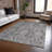 Krymera Gray Washable Indoor-Outdoor Rug - LOOMLAN-938643139