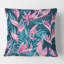 Fleurs tropicales dessinées à la main - coussin décoratif Mid-Century-1906970230