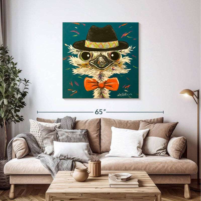 Brampt Ostrich Miles, 39" H x 39" W