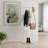 Strong Load-Bearing Capacity White Floor-Standing Coat Rack. Compact Design, Extremely Sturdy, Suitable For Small Spaces Like Bedrooms And Entryways.