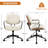 Upholstered Swivel  Office Chair with Adjustable Back-1159014973