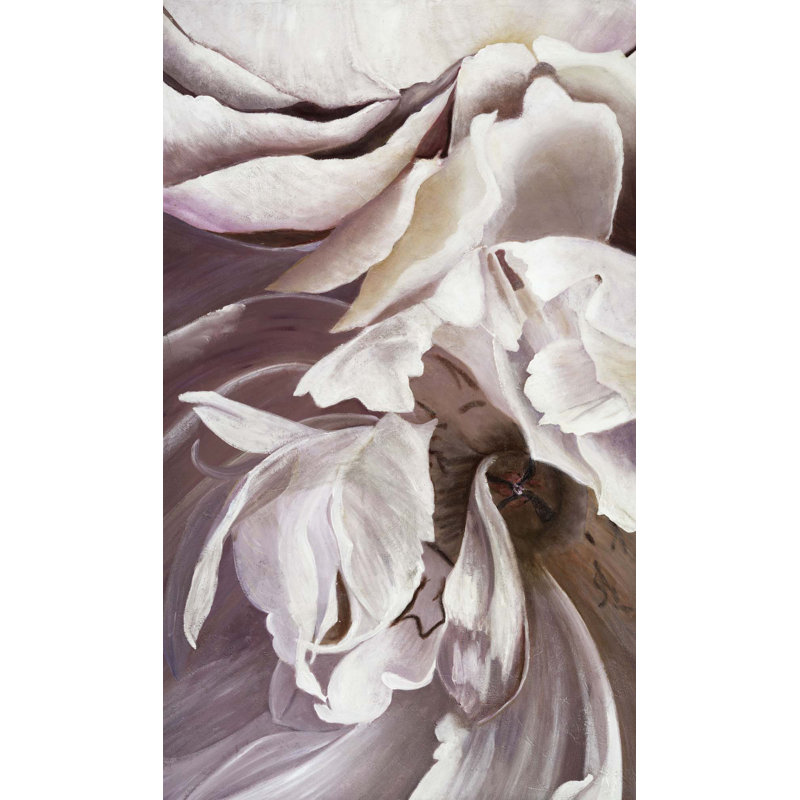 Pe pivoines par Yaffa G - impression sur toile tendue, L 29 po x H 50 po