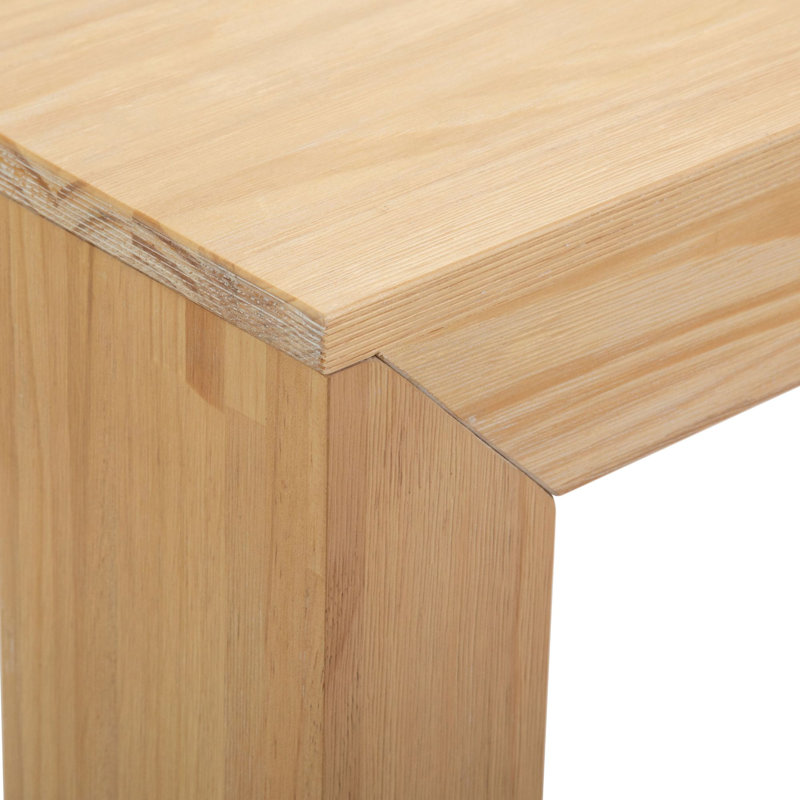 Calogero Solid Wood End Table, Blonde Wirebrush