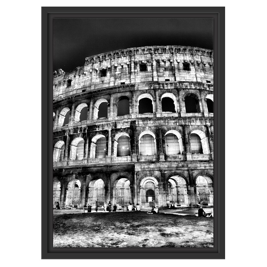 Gerahmtes Wandbild Colosseum in Rom Italien Italien