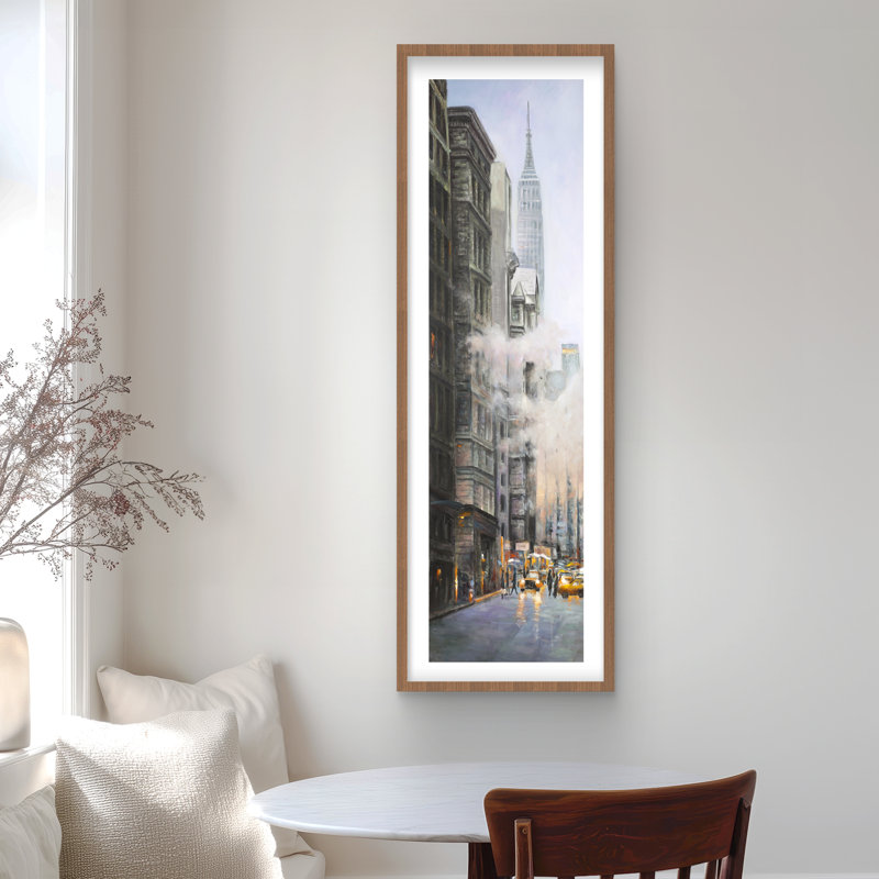 «Morning in the Streets of New York City», reproduction d'art encadrée