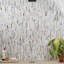 Matchstix Multicolor Glass Polished Mosaic Tile-731717584