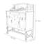 Commode rose en bois massif avec