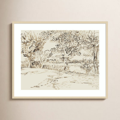 " Vincent Van Gogh's Landscape At Arles 1888 " by The Art Institute Of Chicago