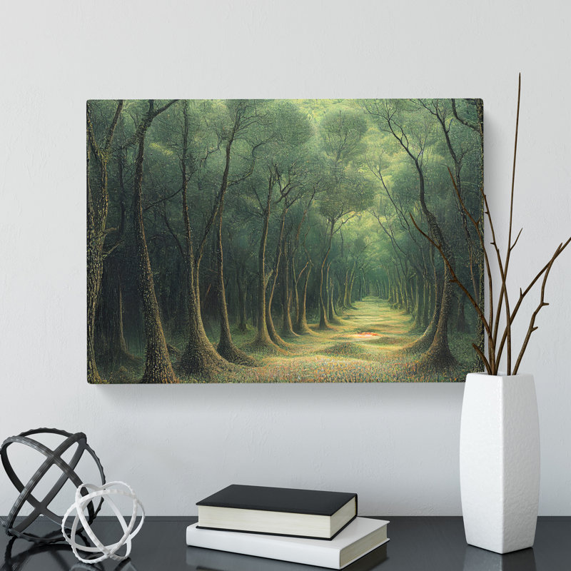 Path Of The Forest - Wrapped Canvas, 35cm H x 50cm W x 3cm D