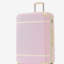Valise à roulettes Hardshell avec sacs Valise à roulettes double avec verrou TSA, bagage rétro simple 24 po, rose clair