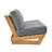 MURCANO Hadria 4-Piece Solid Grade-A Teak Sofa Set with Sunbrella Cushions - Premium Outdoor Seating Group