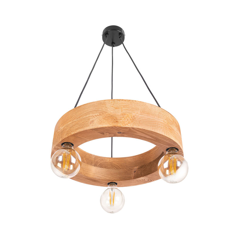 Deanna 3 - Light Unique/Statement Pendant, Varnish