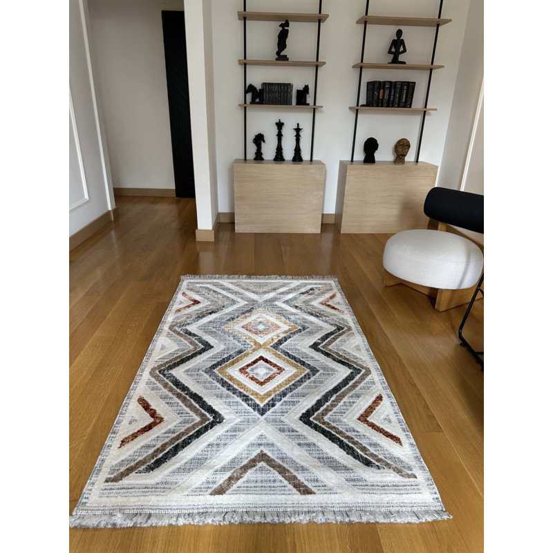 Laneta Cotton Indoor / Outdoor Rug, Rectangle 5'3" x 8'2"