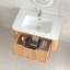 Meuble-lavabo mural flottant pré-assemblé avec lavabo-292224333