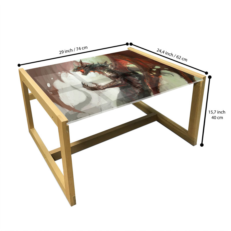 Jacelynn Sled Coffee Table, 62cm H x 74cm W x 40cm D