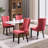 Velvet Dining Chairs, Upholstered High-end Tufted Dining Room Chair with Nailhead Back Ring-981963657-981963660