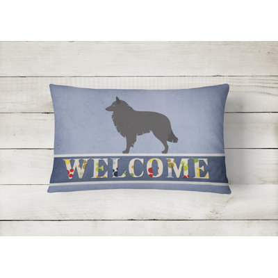  Groenendael Belgian Shepherd Indoor/Outdoor Throw Pillow