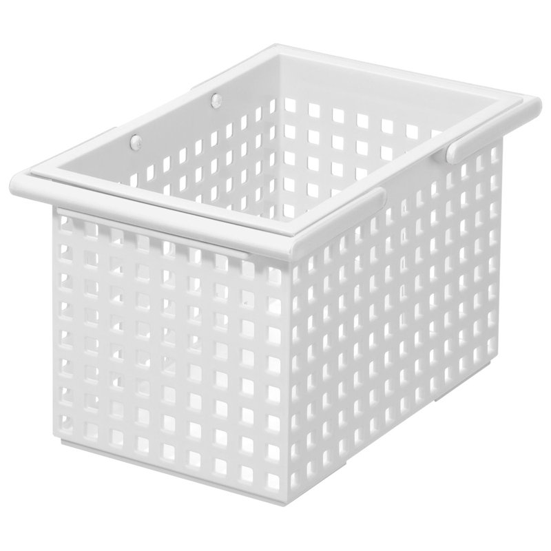 Like-it Plastic Box, White, 3.62" H x 10.55" W x 6.69" D