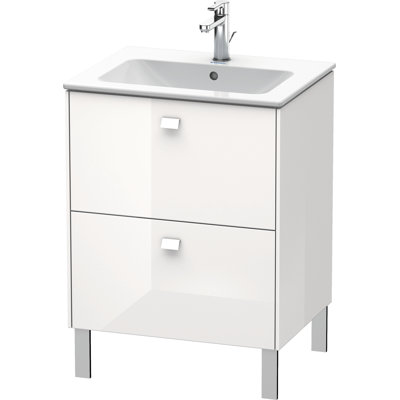 Base de salle de bain simple à fixation murale 24,37" seulement meuble-lavabo Brioso